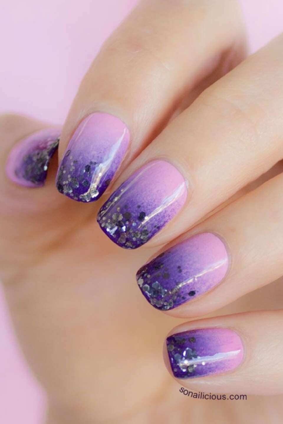 Дизайн ногтей омбре