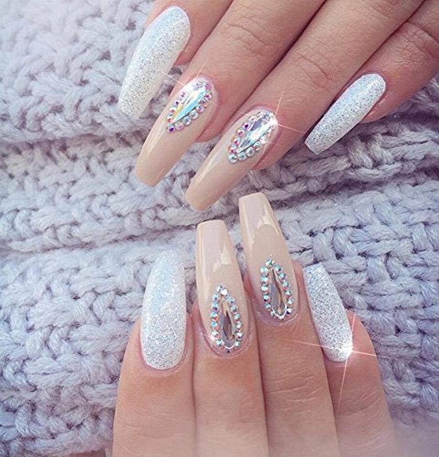 Ногти балерина дизайн молодежный нежные (77 фото)