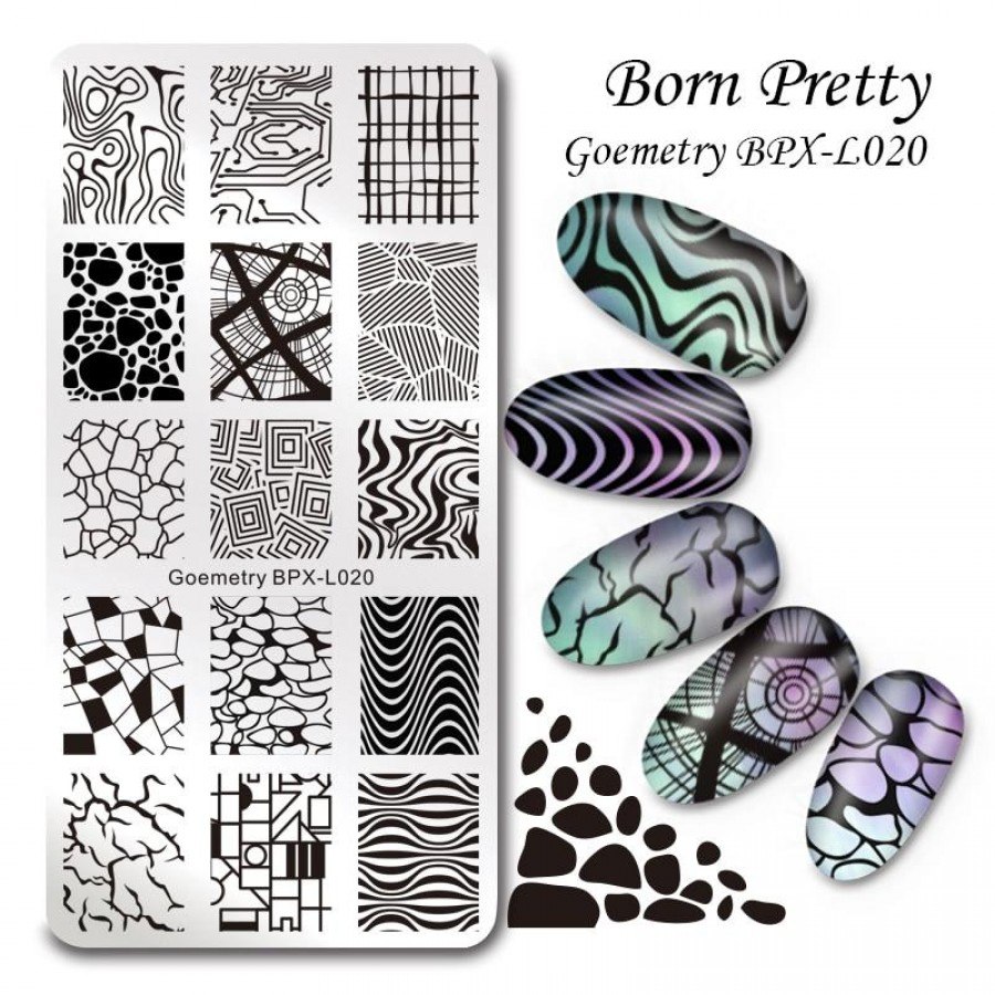 Стемпинг пластины born pretty l020