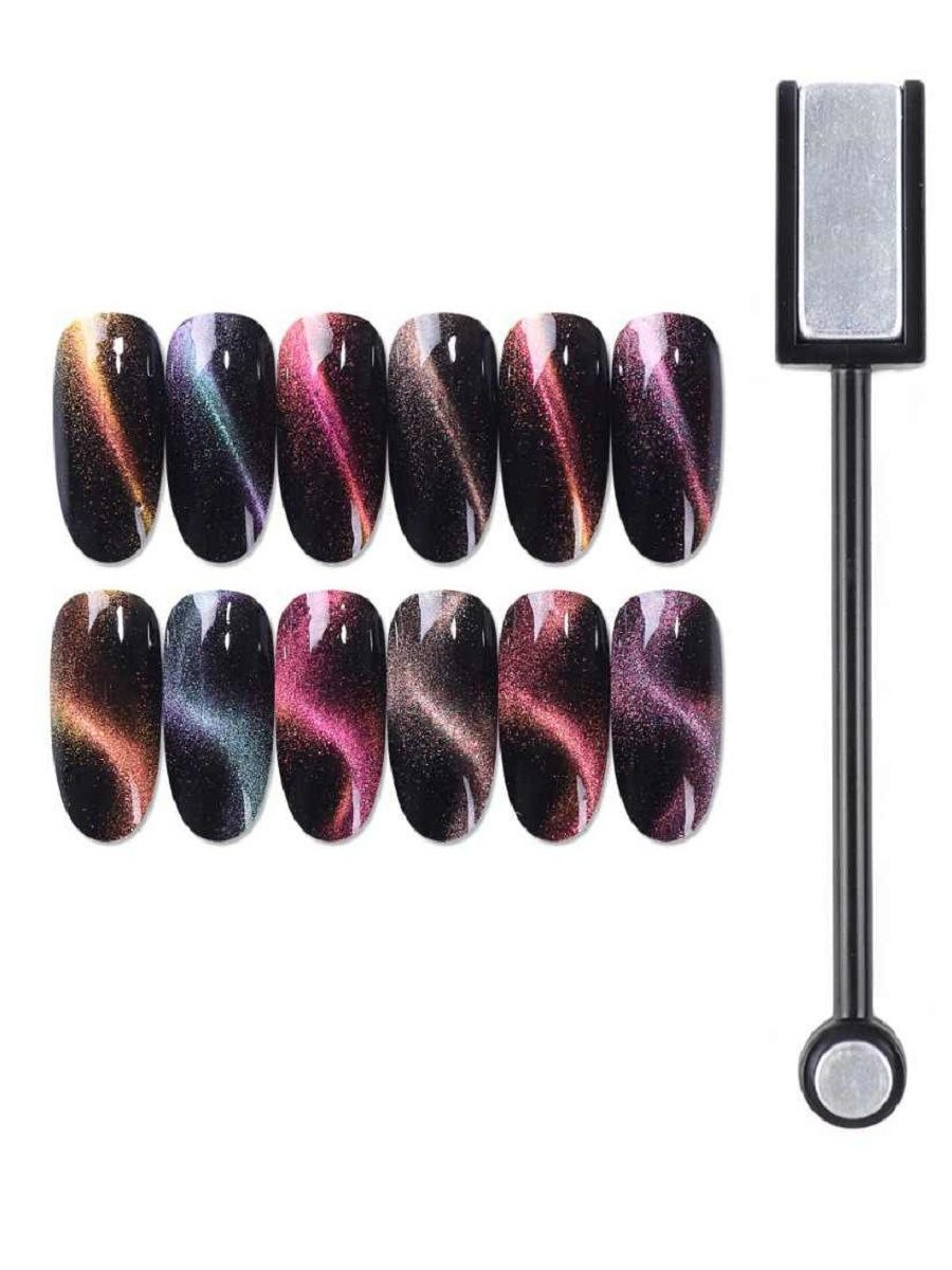 Магнит для гель-лака кошачий глаз двойной (прямоугольник/круг)