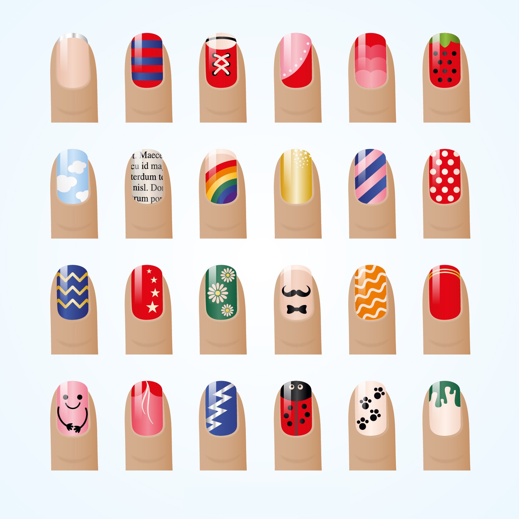 Идеи для бумажных ногтей дизайн (72 фото) - картинки modnica.club
