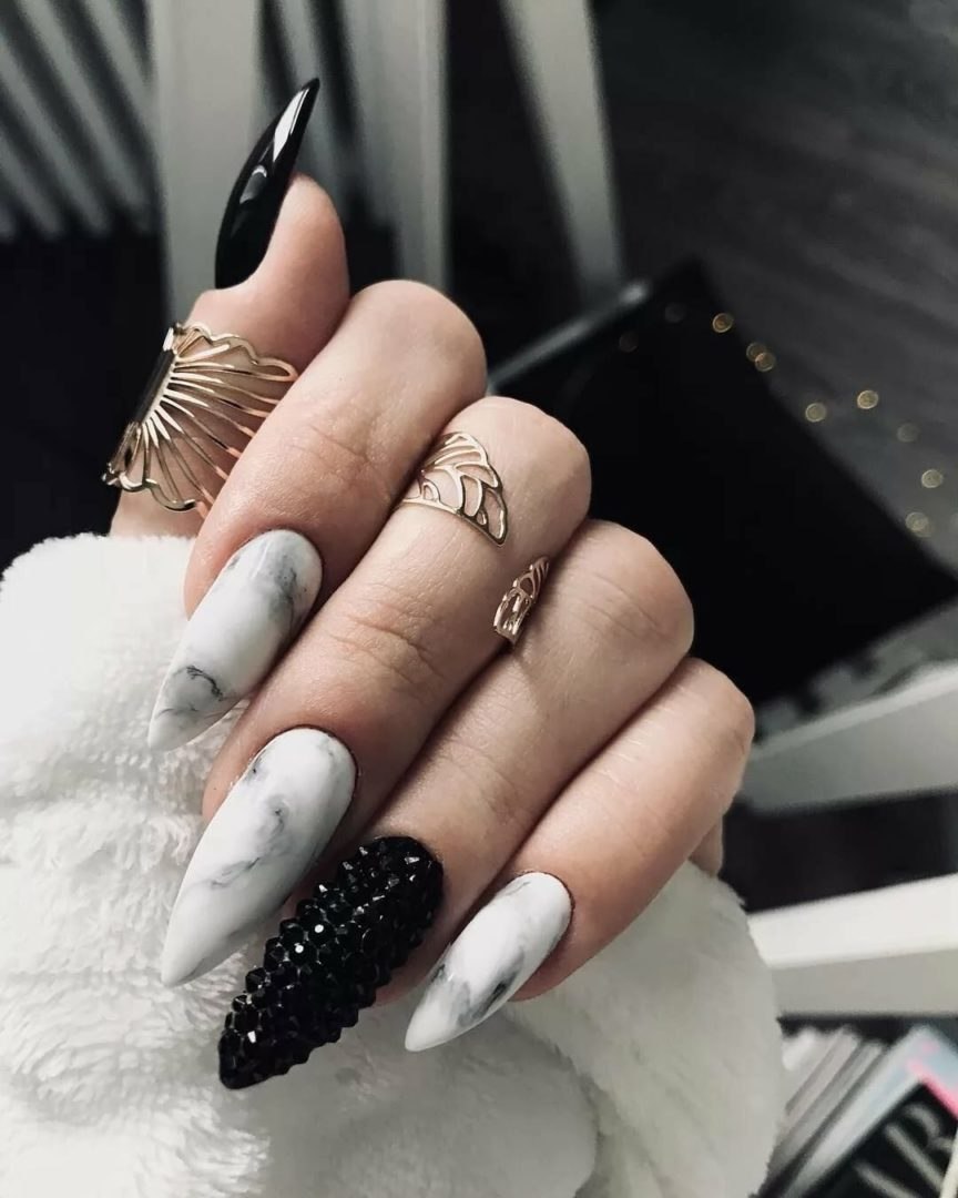 Маникюр надлиннвй ногти