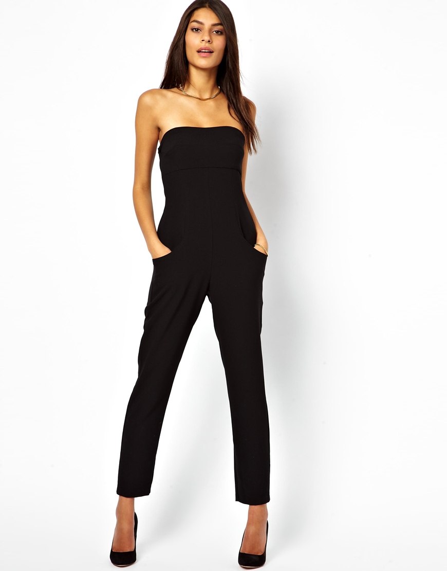 Брючный комбинезон женский Mango черный ca62989