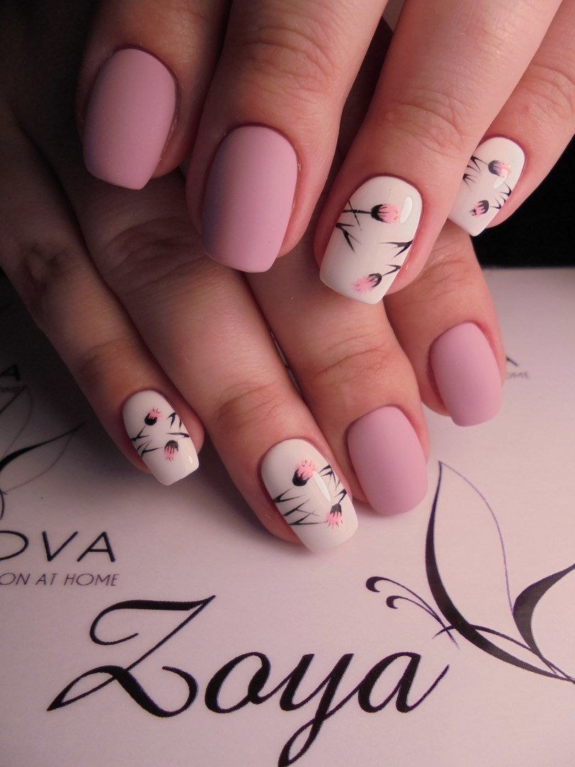 Нежный маникюр