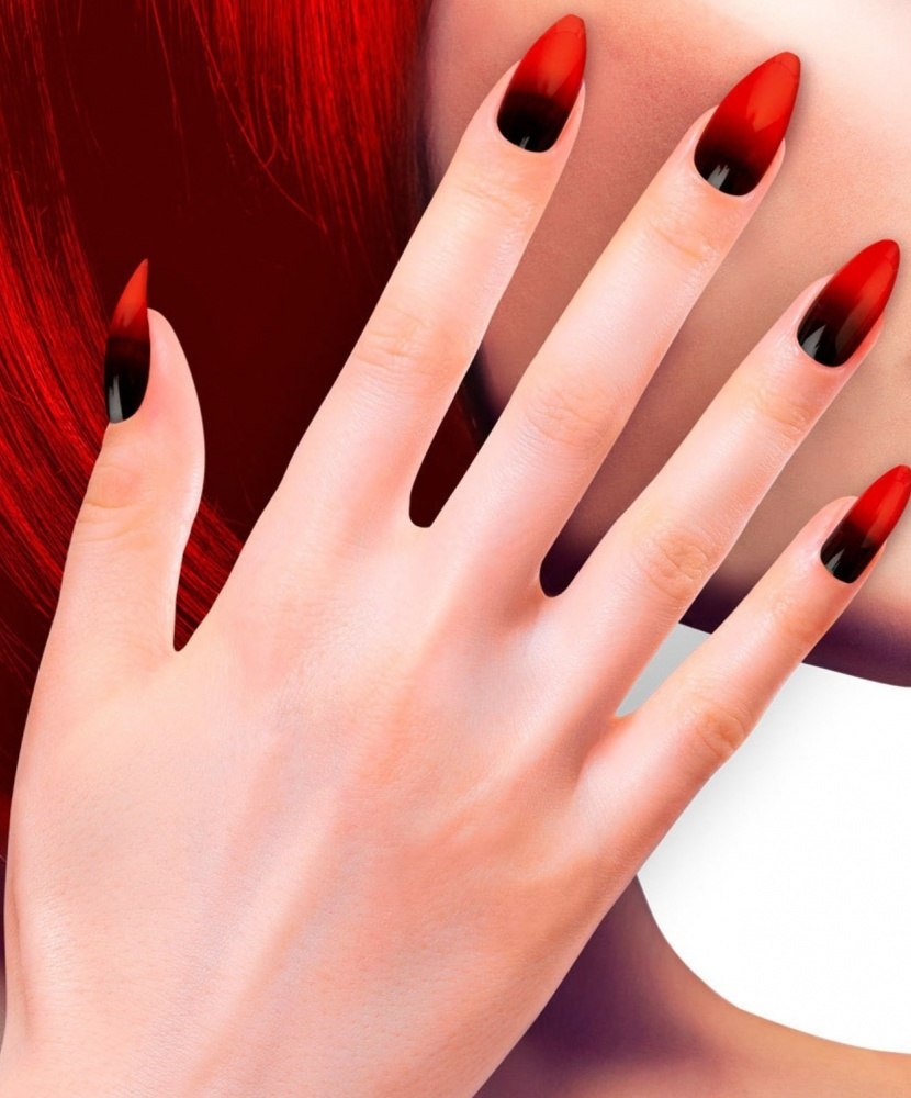 Красные ногти
