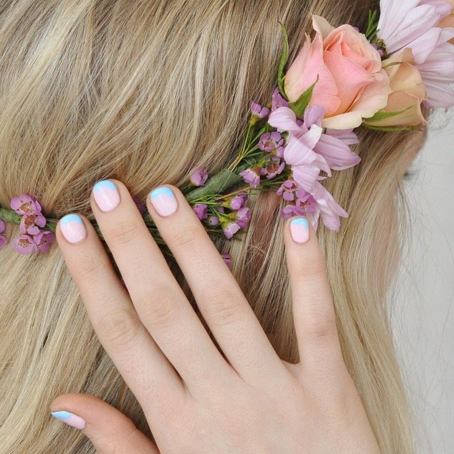 Ногти светлые весенние