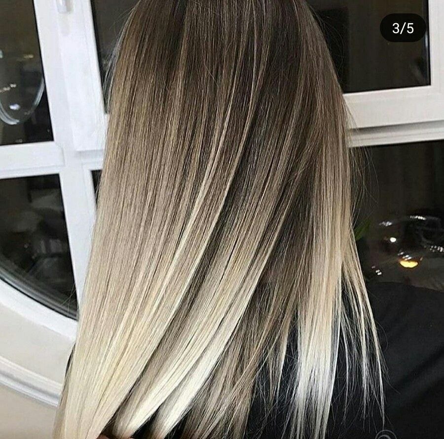 мелирование волос растяжка цвета фото