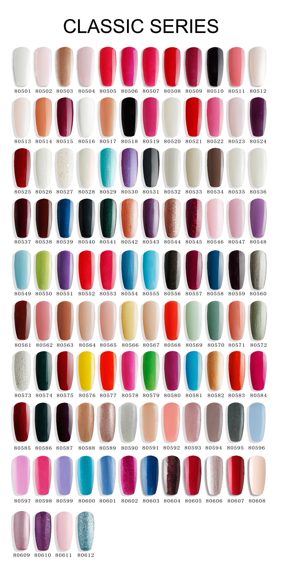 Гель лак Блюскай палитра Shellac Color