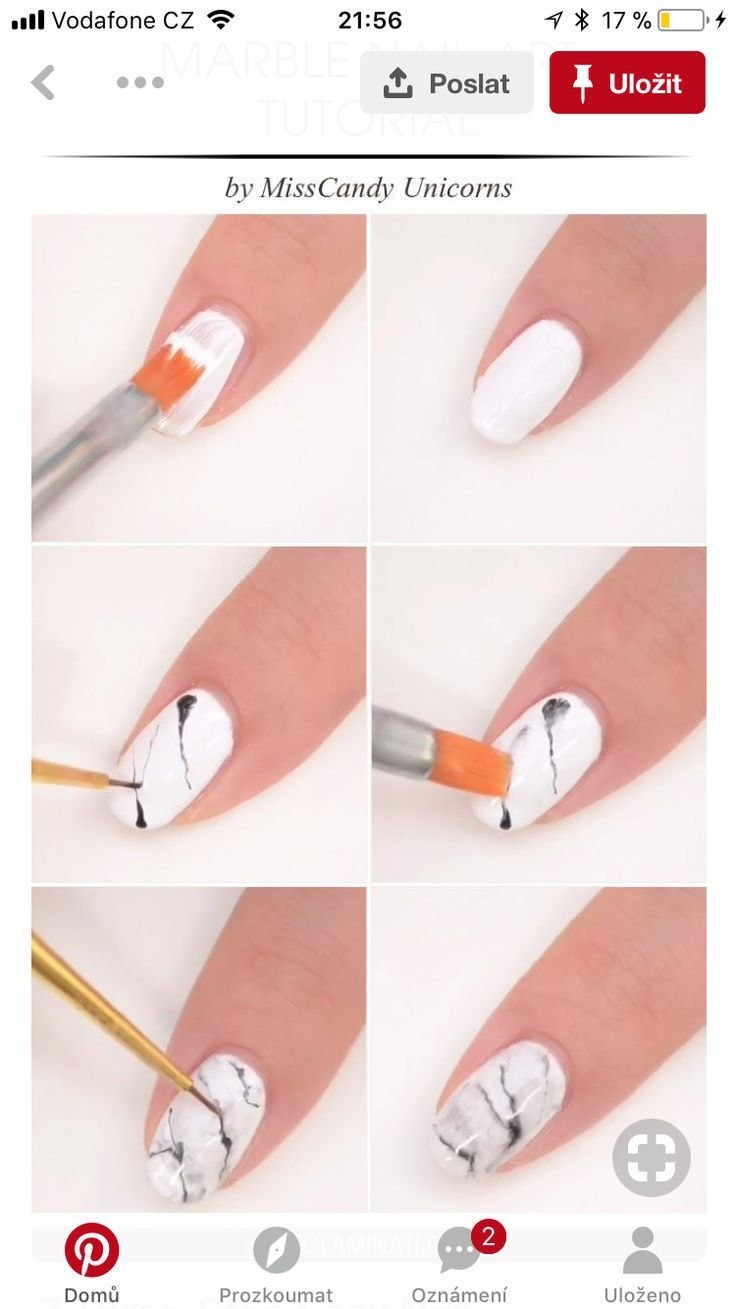 Рисунки на ногтях для начинающих