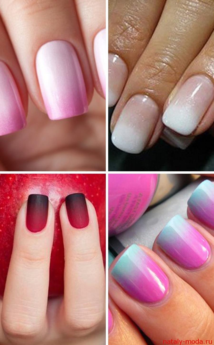 Омбре на ногтях