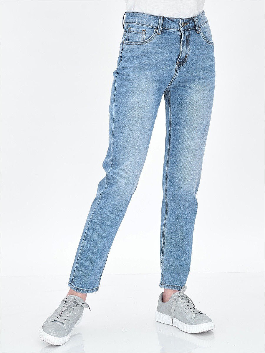 Брюки джинсовые женские con-306 mom Fit Conte