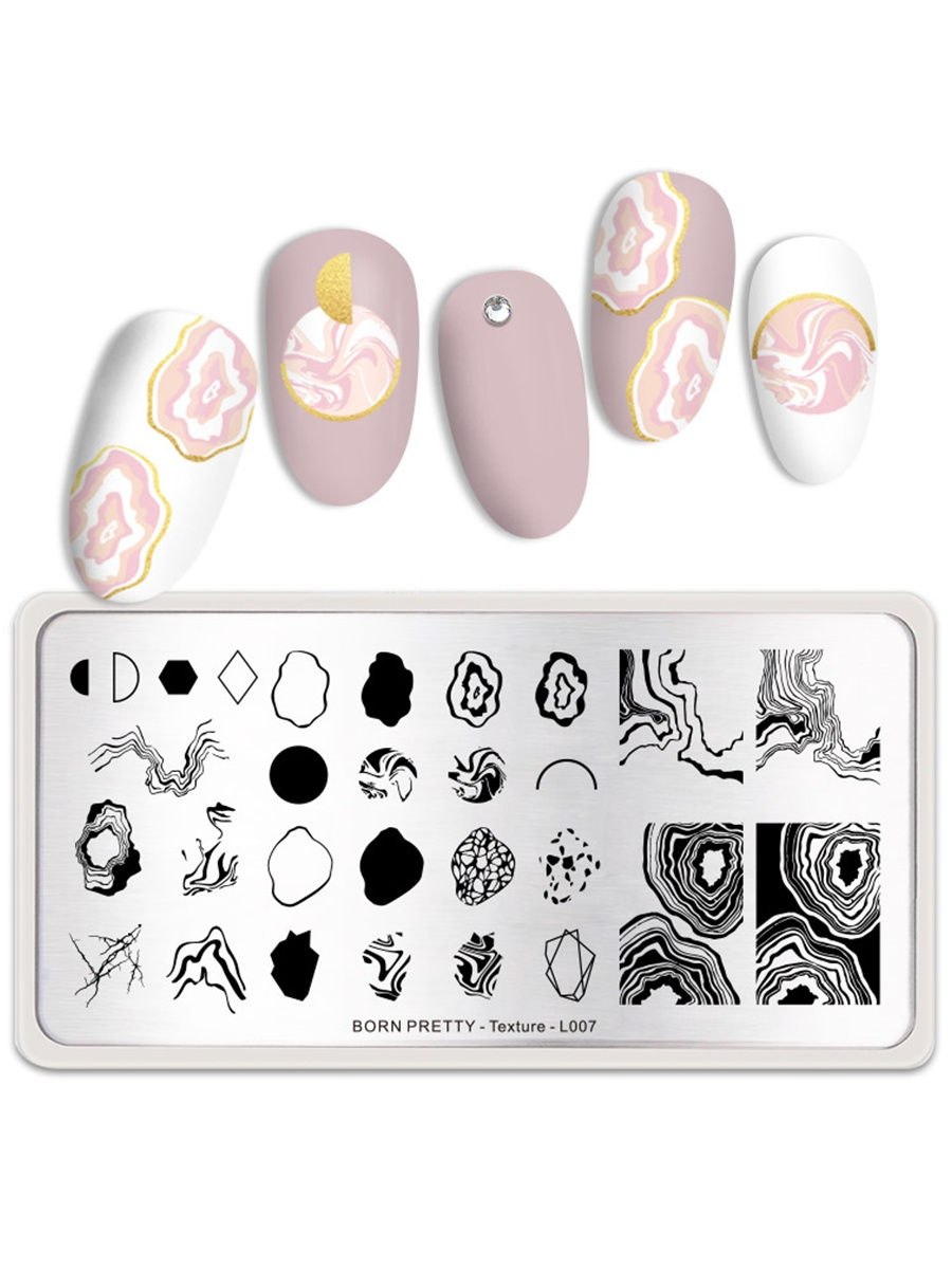 Born pretty, пластина для стемпинга 12*6 см (texture BP-l012)