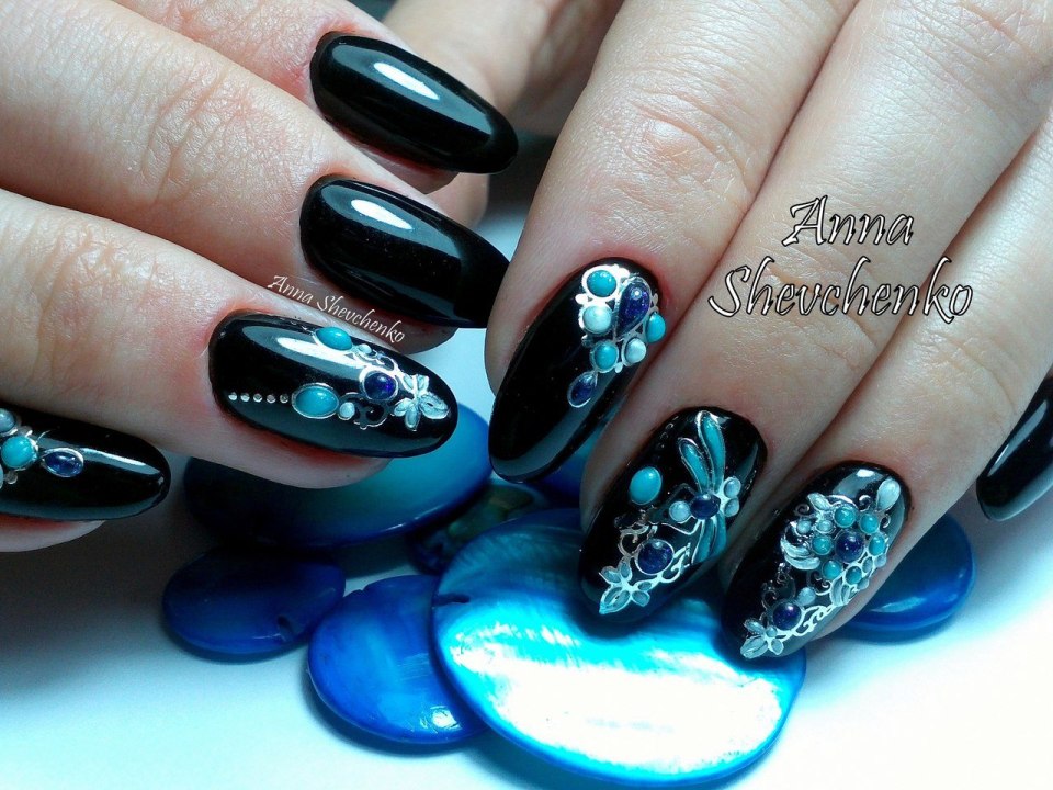 Дизайн ногтей кошачий глаз