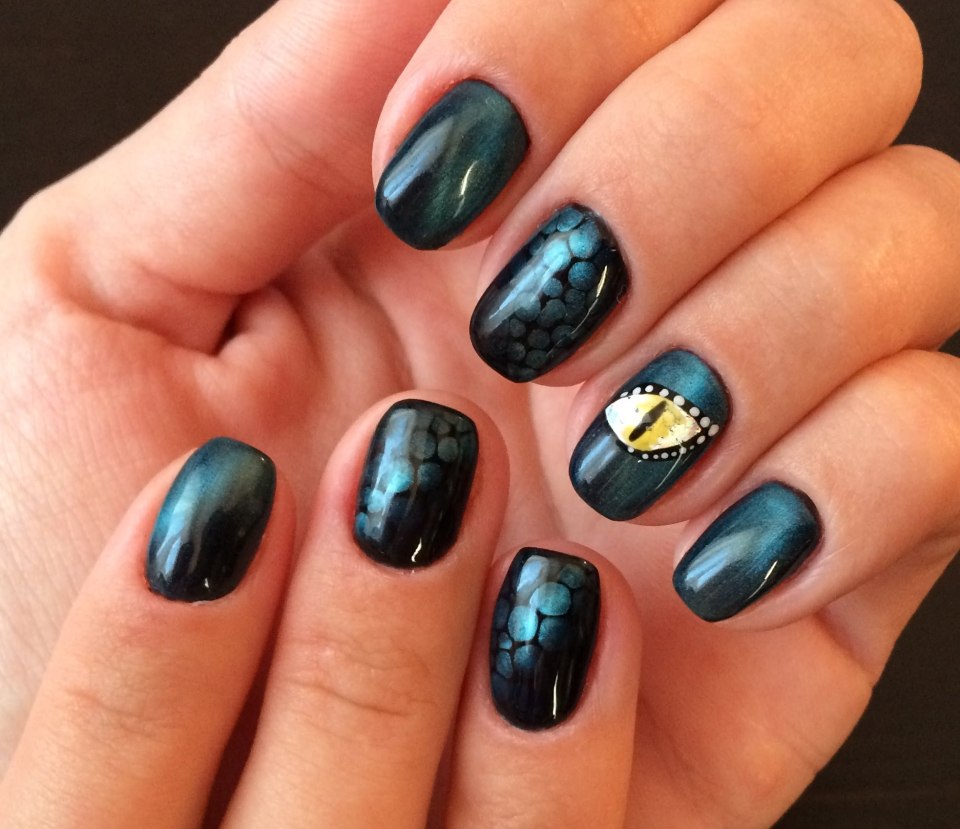 Изумрудного зеленый френч