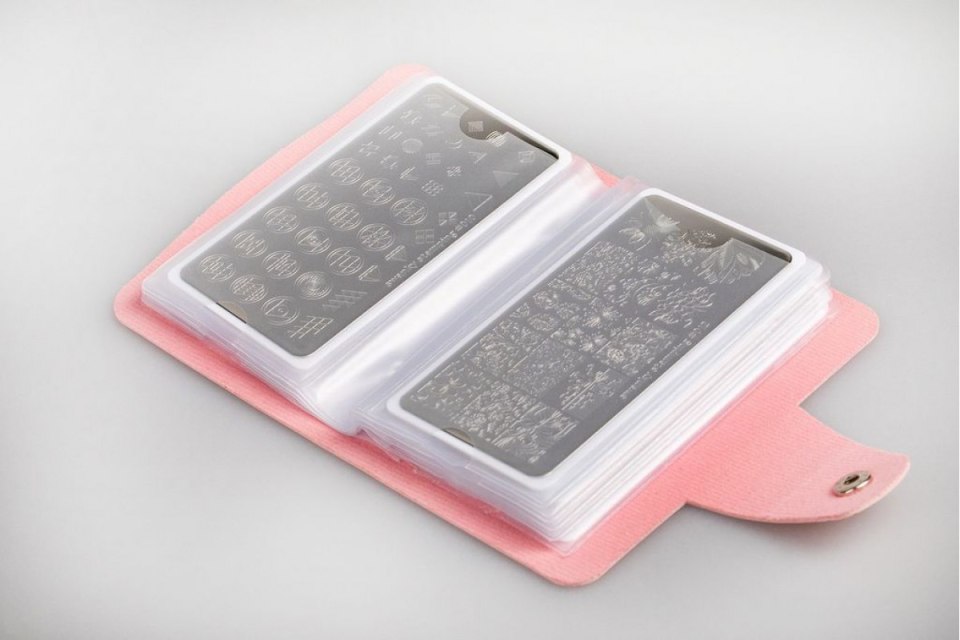 Кейс для пластин Swanky Stamping, на 20 пластин, белый,