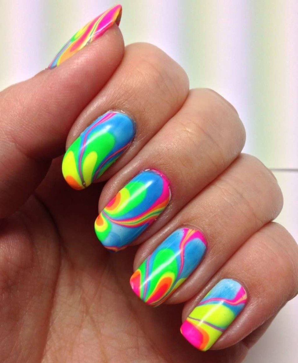 @dallasalexiaxo on Instagram pop art inspired long nails #blackgirlnails #coffin