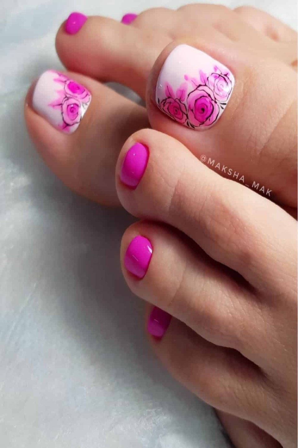 Летний педикюр