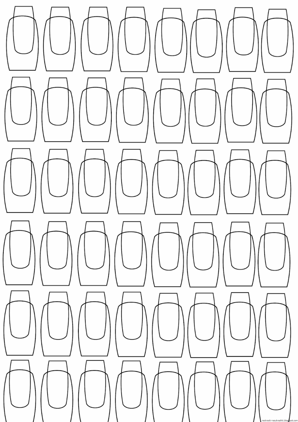 Макеты ногтей для рисования