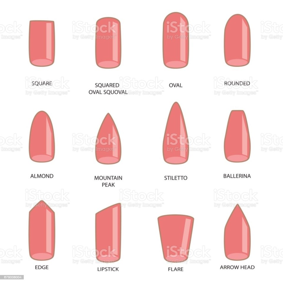 Нарисованная рука с ногтями