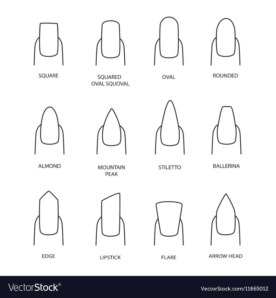 Форма ногтей для рисования