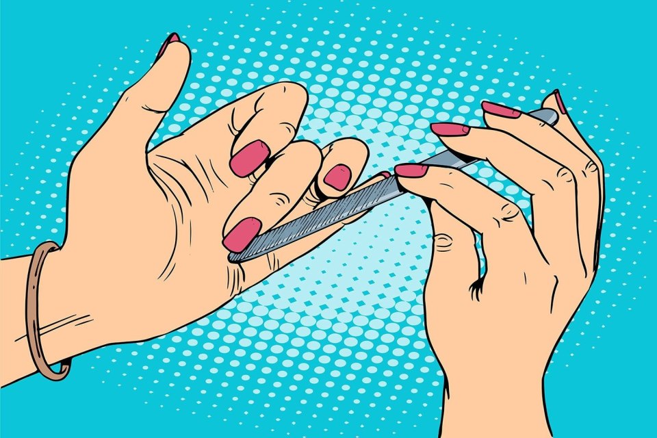 Формы ногтей маникюр вектор