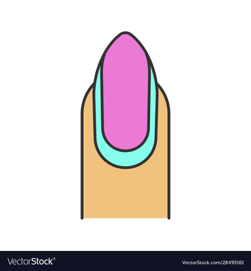 Овальная и круглая форма ногтей