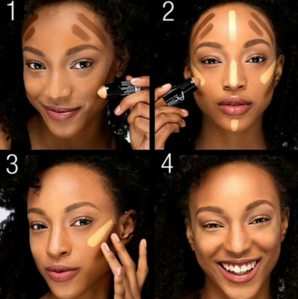 Контуринг около лица