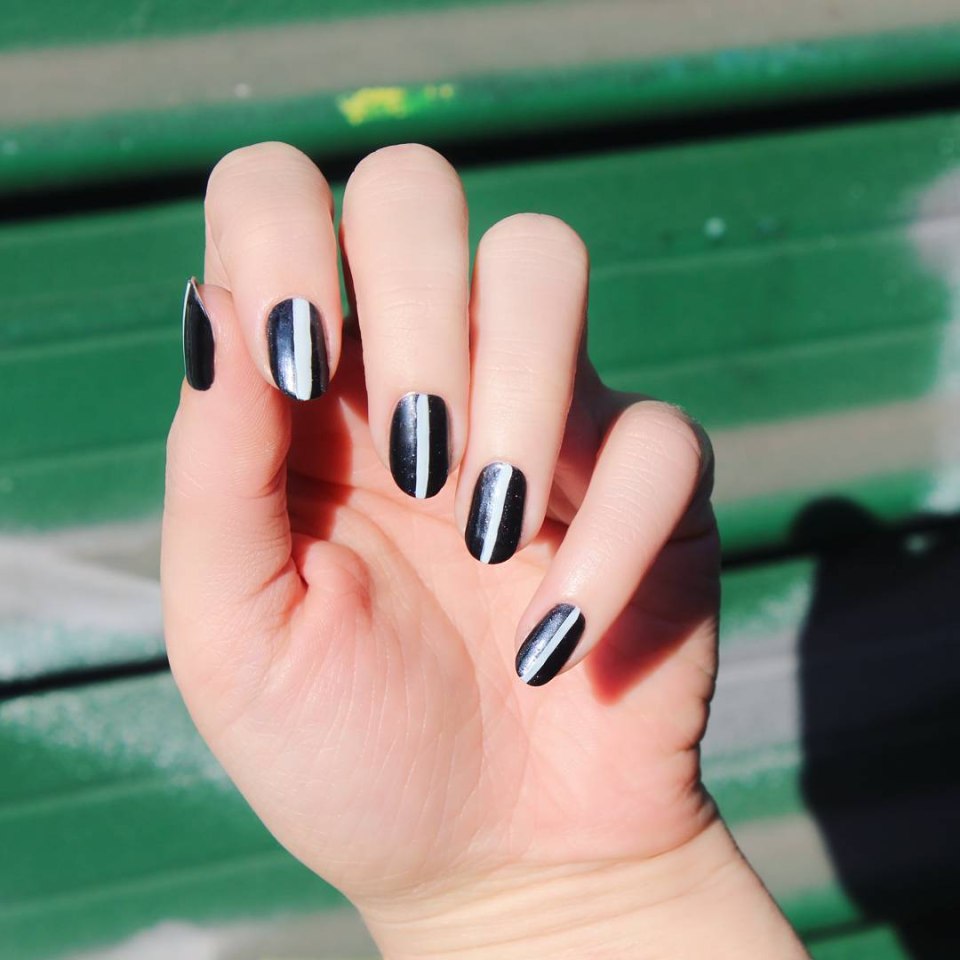 Маникюр визуально удлиняющий ногти