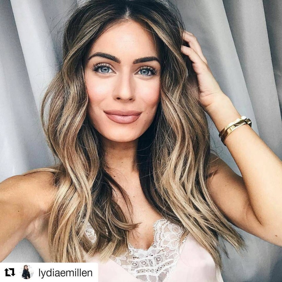 Лили Олдридж омбре