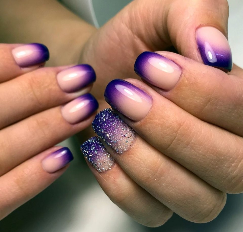 Фиолетовый френч