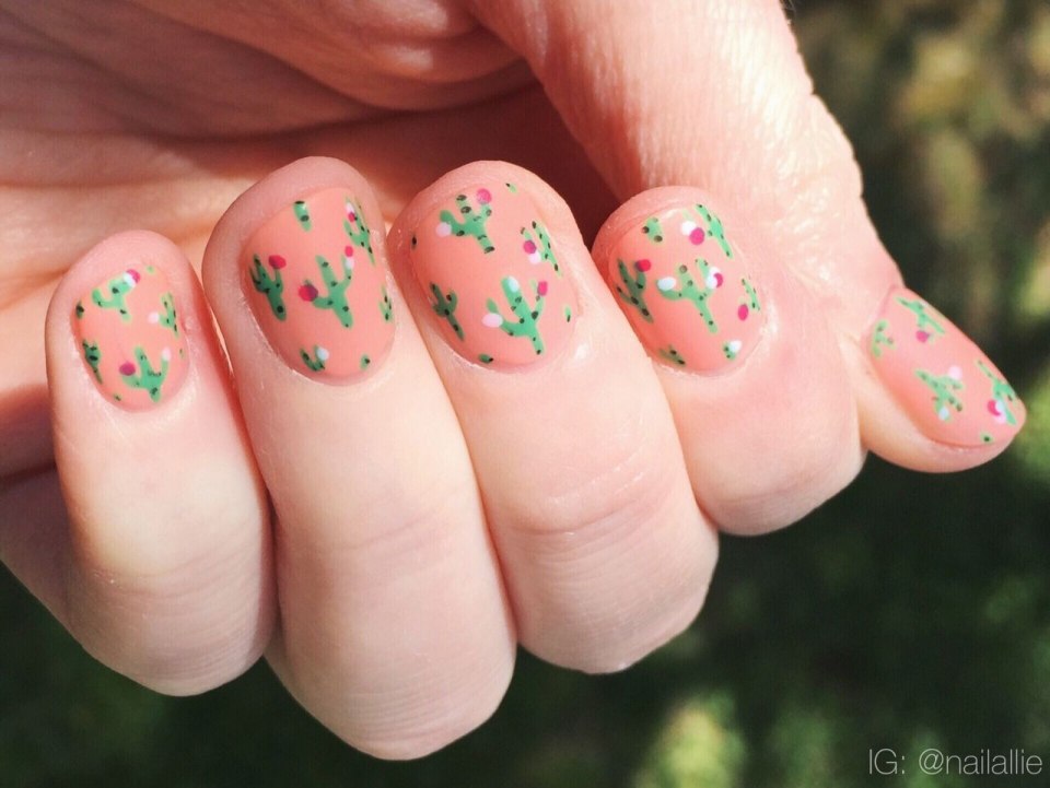 Ногти подростка Кактус