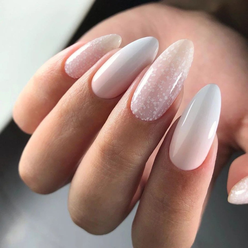 Нюдовый миндаль с градиентом