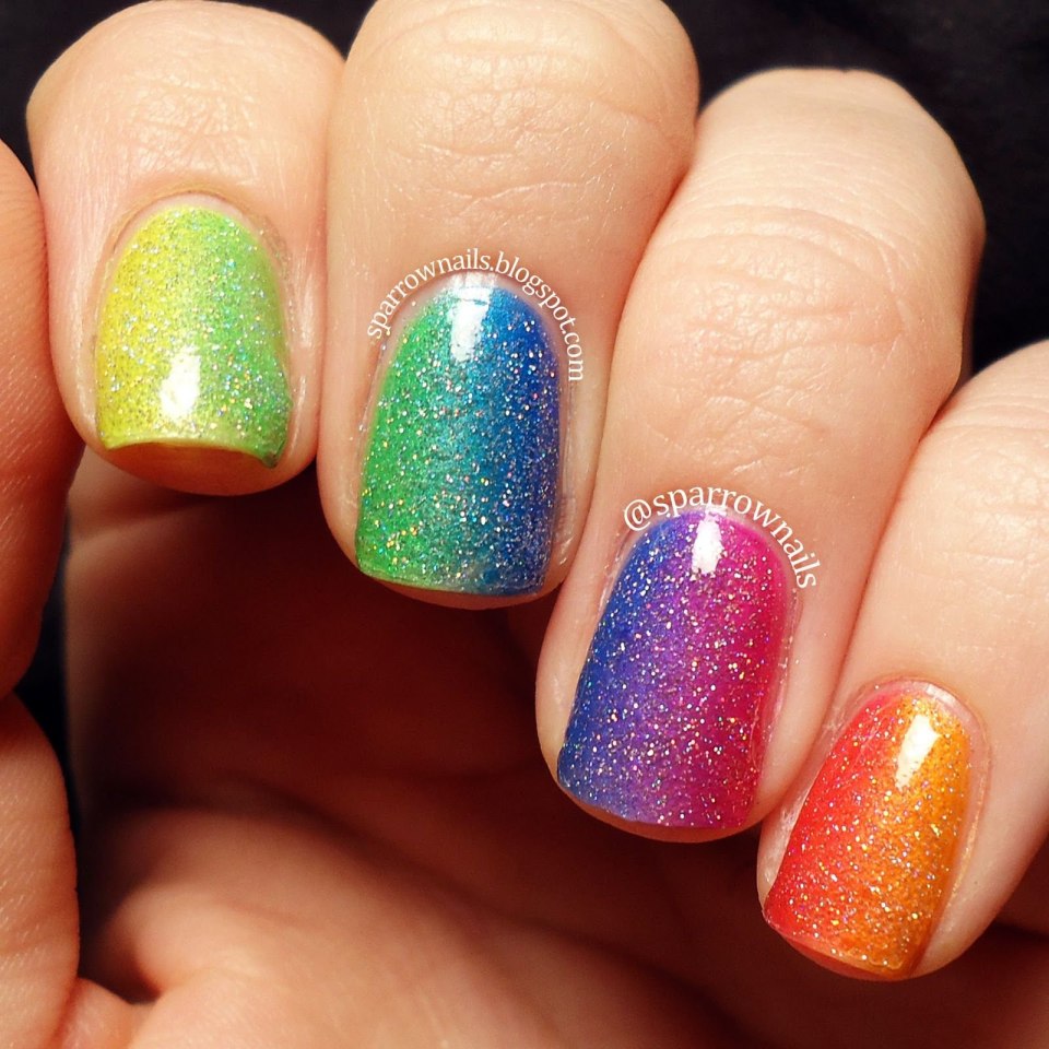 Ногти с блестками