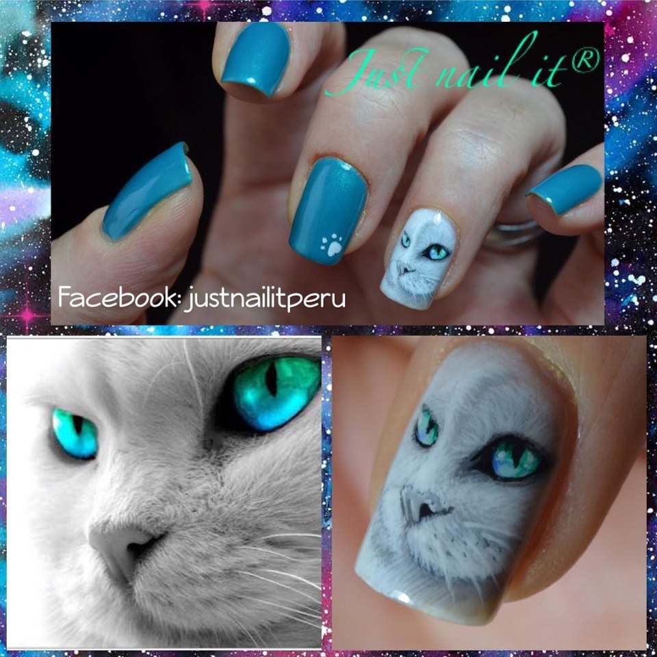 Маникюр кошачий глаз