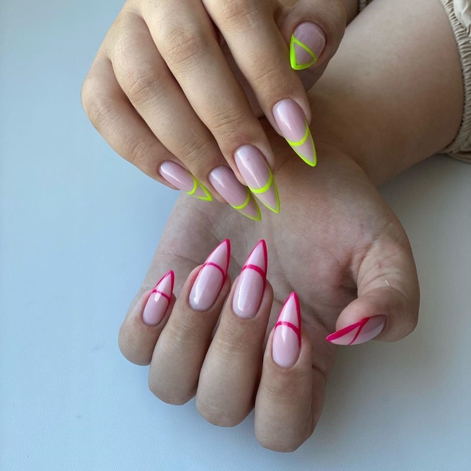 Шеллак миндаль френч