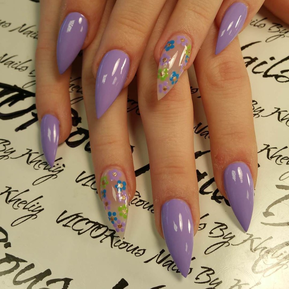 Салатовый френч