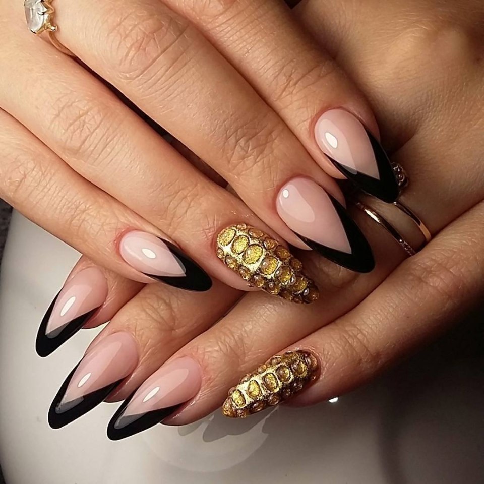 Острые ногти дизайн