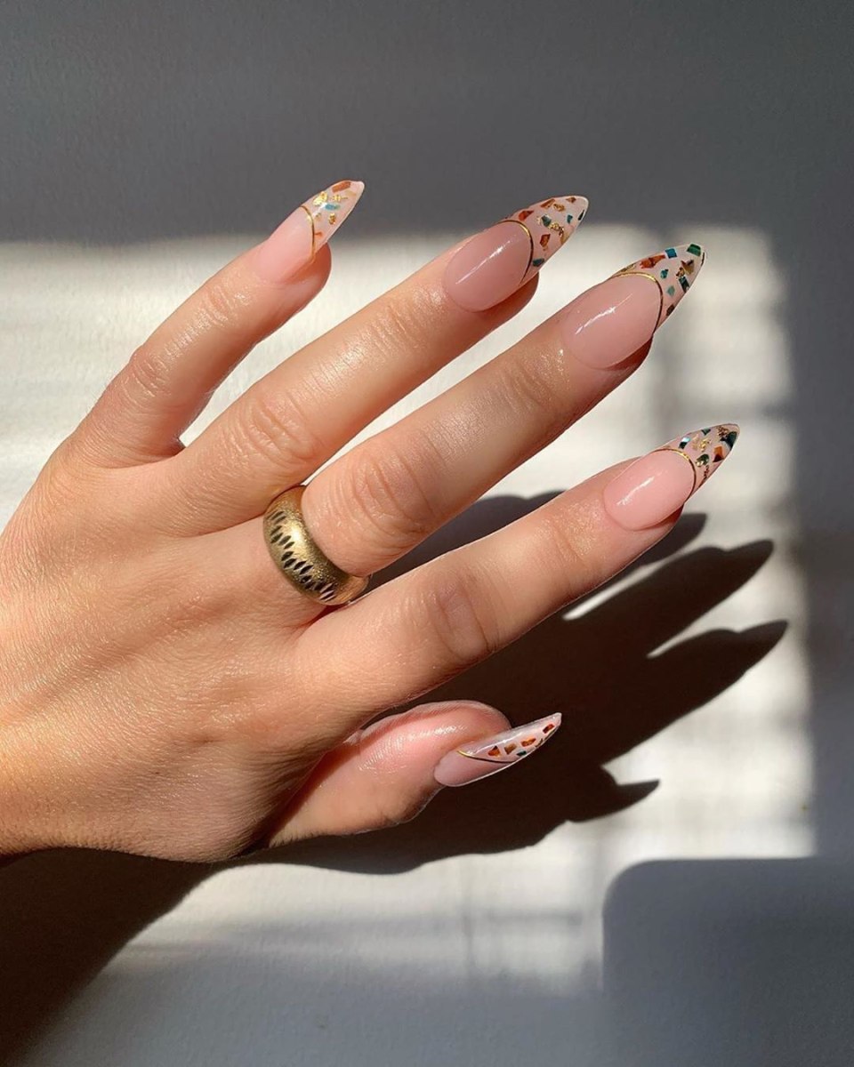 Французский маникюр на длинные ногти