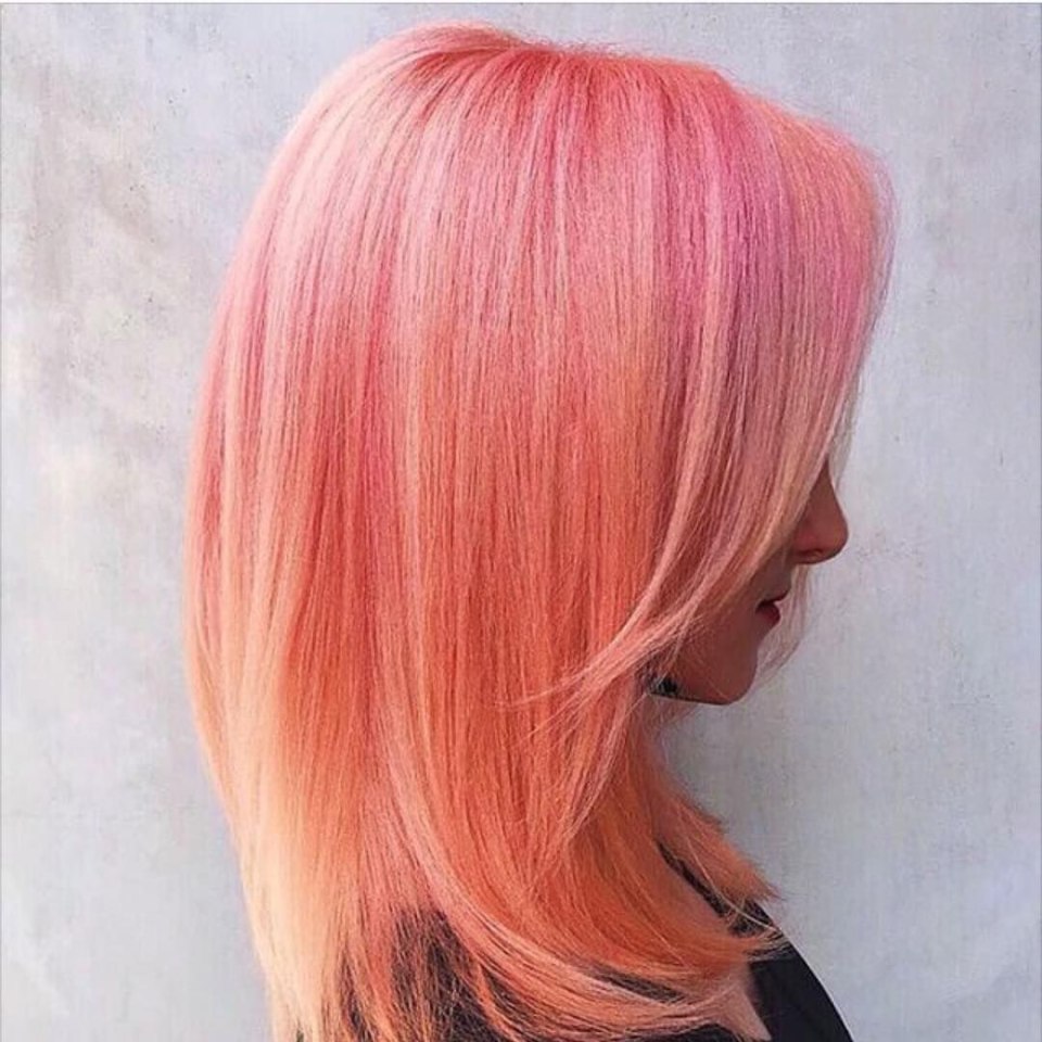 Как перекрасить волосы из рыжего в розовый