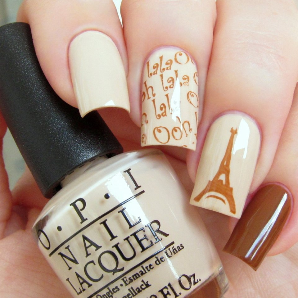 Бежевый маникюр