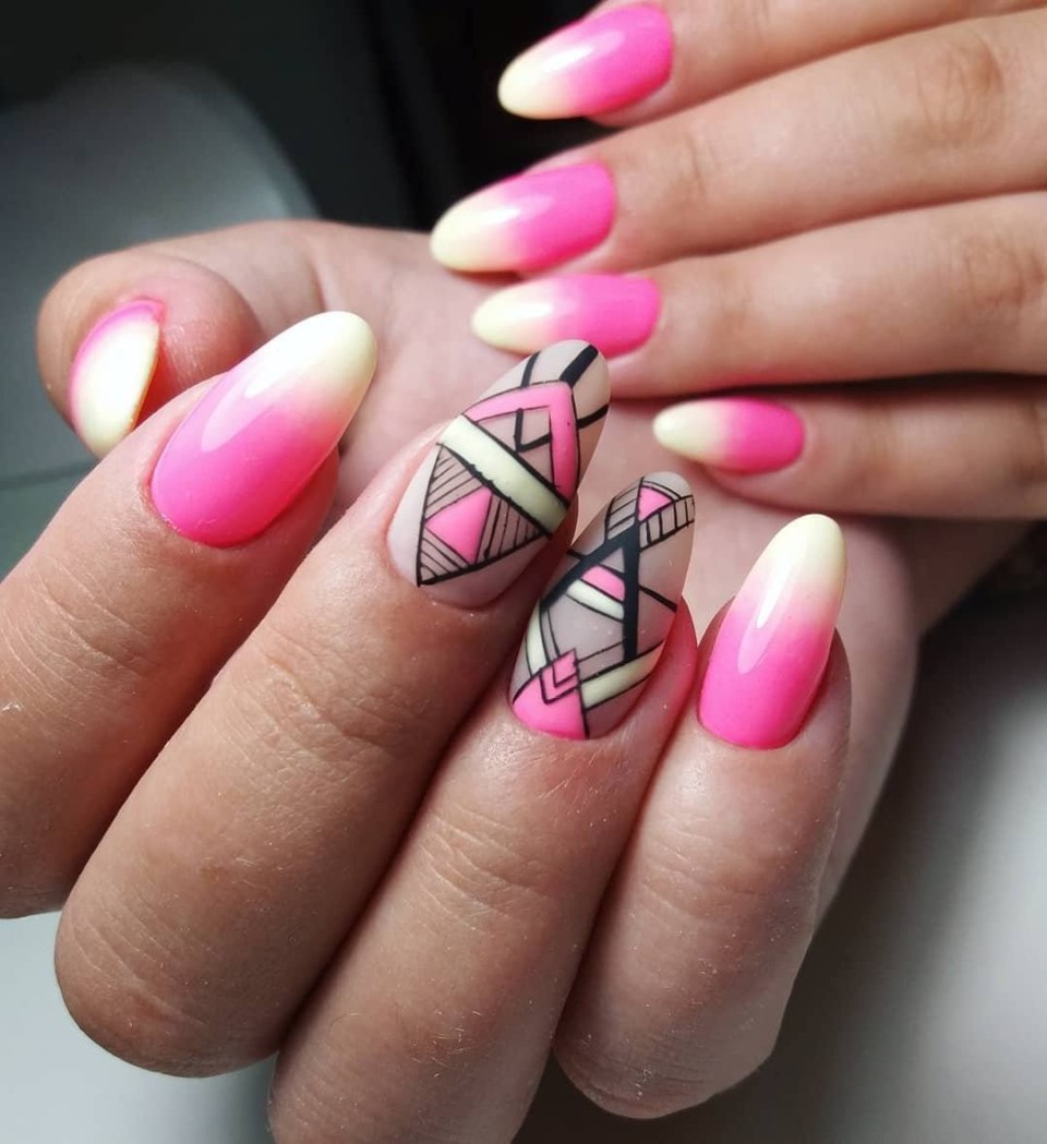 Маникюр геометрия