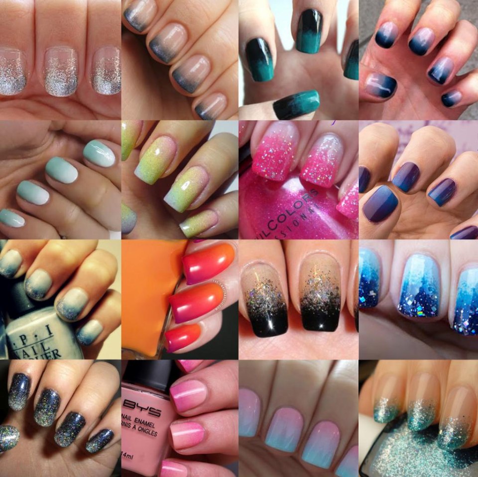 Техника омбре на ногтях