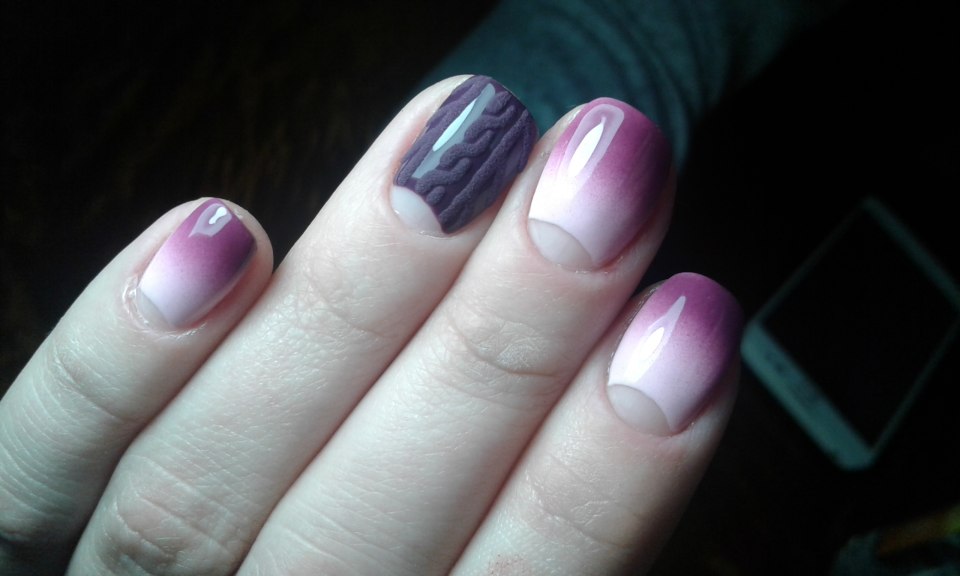 Акриловые ногти фото омбре