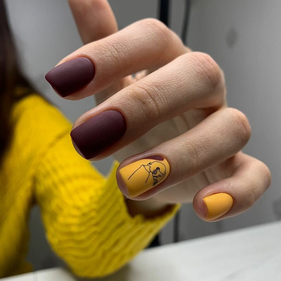 Красивый летний маникюр на очень короткие ногти 2021