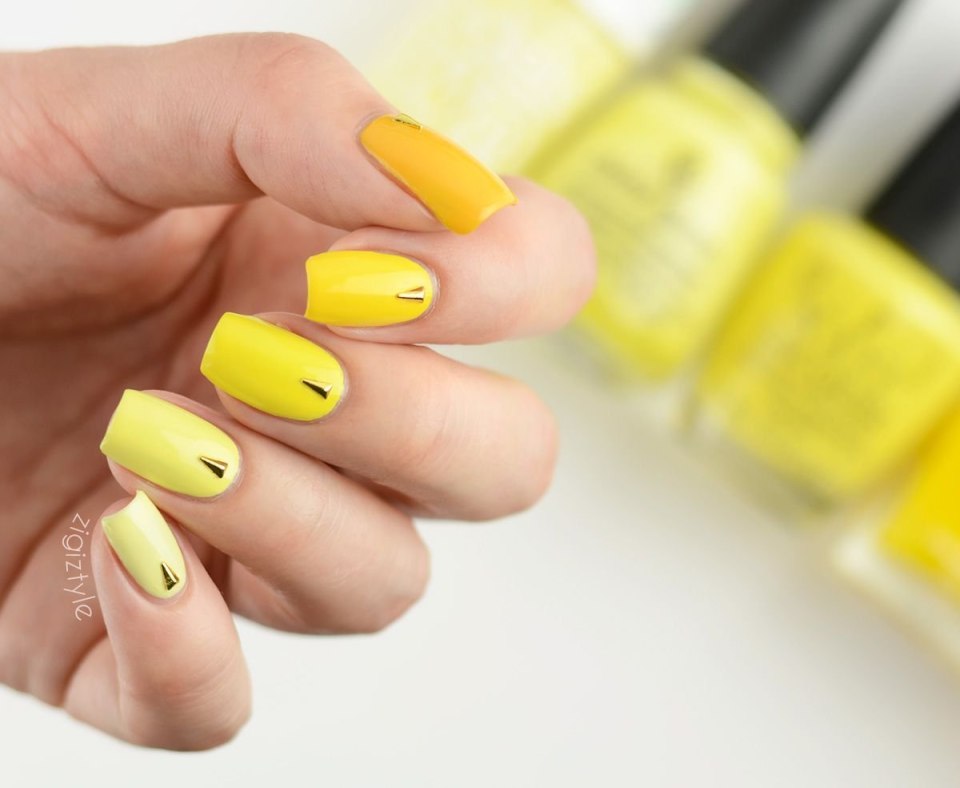 Маникюр с лимоном