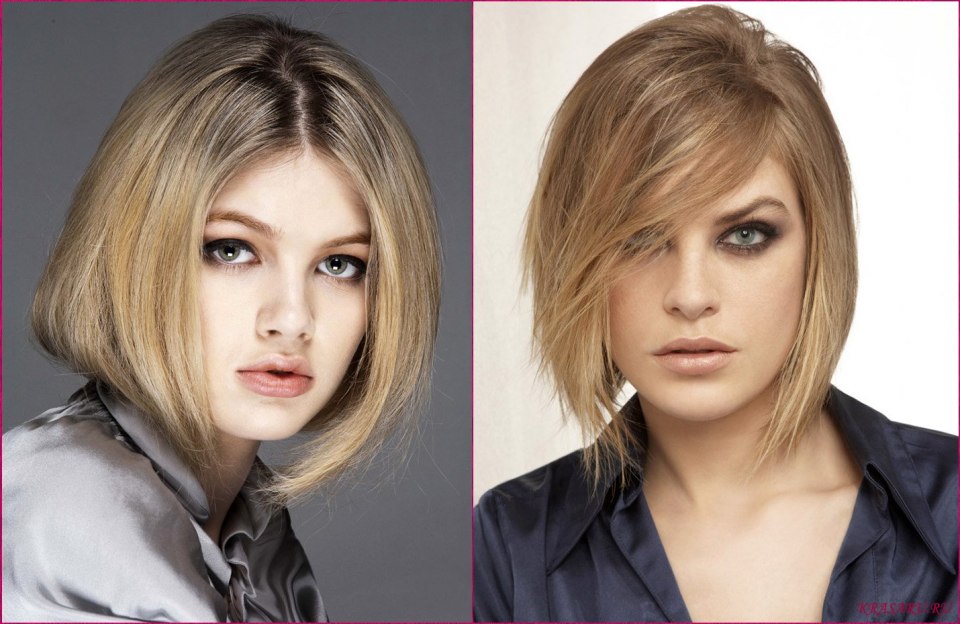 Градуированный Боб на средние волосы