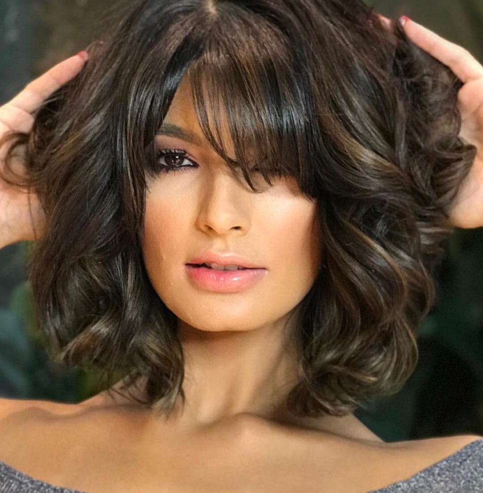 Кудри на каре с челкой