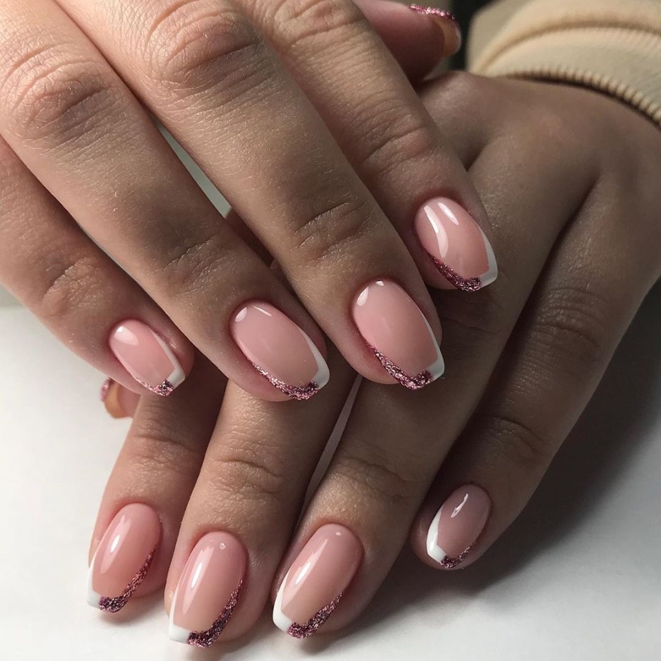 Френч на короткие ногти