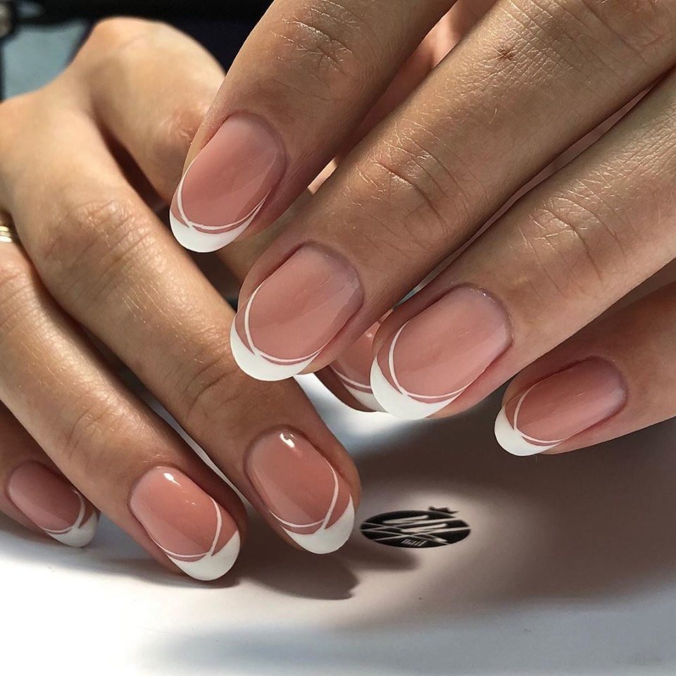 Маникюр необычный френч