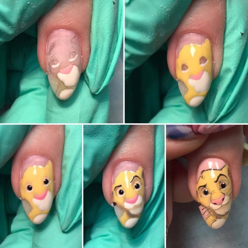 Рисунки на ногтях Король